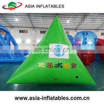 Multi-role inflatable buoys triangular shape for water triathlons /Pool floaties for kids and adult