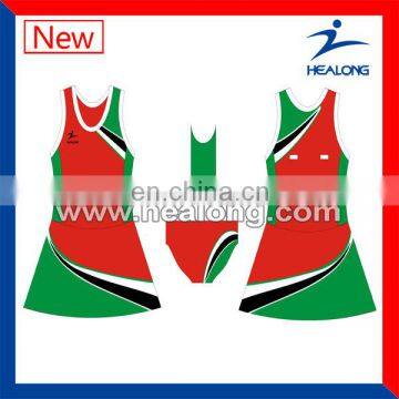 3D Heat Transfer Design Customized Pitching Clothes Netball Shirts