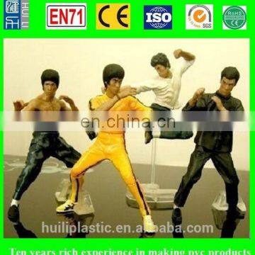 cool kungfu plastic fantasy action figures, kungfu action figure bruce li, classic figure pvc figure for collection