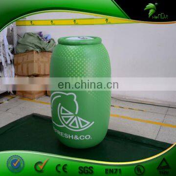 Custom Inflatable Juice Can Model , Balloon Type Inflatable PVC Beverage Bottle , Inflatable Water Bottle Replica