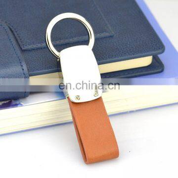 Fashionable Patterns Custom Logo Leather With Metal Key Chain photo-3