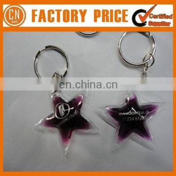 Customized Logo OEM Designed Liquid Filled Keychain