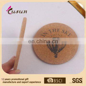 wholesale custom round cork placemat