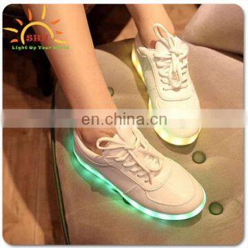 New Couple LED Light Up Luminous Shoes Sportswear flashing glow in the dark shoes with led lights for birthday promotion gifs