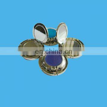 metal purse holder with compact mirror