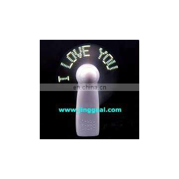 LED fan with message show