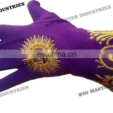 full hand made embroidery gloves / fancy gloves /