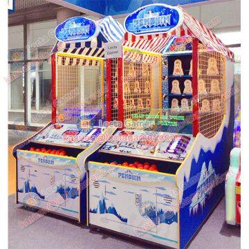 Zhongshan Amusement Redemption Coin Operated Hit the Penguin Ball Throw Game Machine