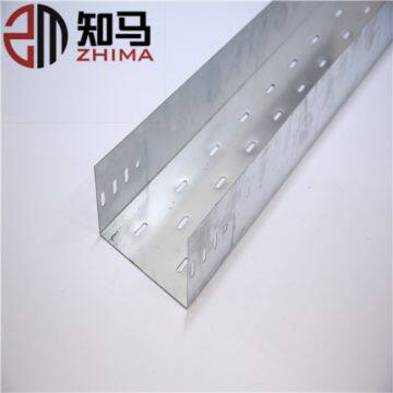 Galvanized Ventilated electrical Cable Tray Sizes