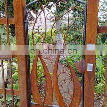 Outdoor Corten Steel Garden Screen Gate photo-5