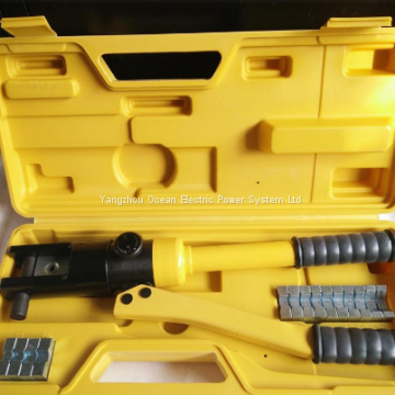 hand crimping tool; manual hydraulic compressor; cable crimping tool