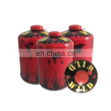 Butane Refill Gas Cartridge china and screw valve butane gas cartridge 450g