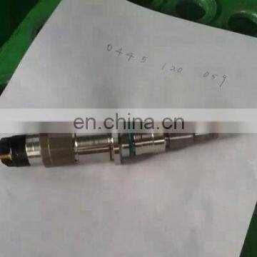 Injector 0445120059 0 445 1200 59 with Other No. 3976372 4945969 6574113011  for excavator engine 6D107 QSB4.5 QSB6.7