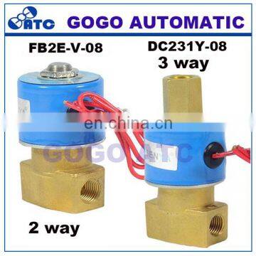 2 Way Copper Coil Water Solenoid Valve FB2E-V-08/10 3 Way 2 Position Brass Valve DC231Y-08/10 Wire Lead Type KSD 1/4 3/8 Inch photo-6