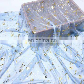 China Supplier Cheap High Quality 100% Polyester 30D Bronzing Chiffon Fabric for Saree photo-3