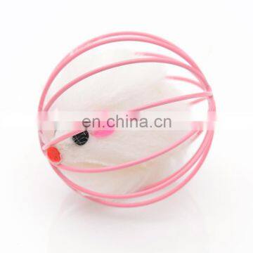 Promotion Random Color Funny Cat Toy Iron Cage Mouse Ball photo-4