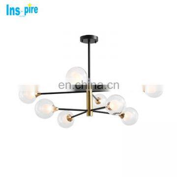 Nordic Glass Ball Shape Chandeliers Pendant Lighting Fixture for Home photo-2