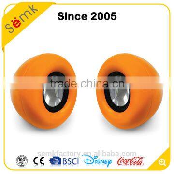 Novelty super bass stereo portable laptop speaker with disco ball on sale