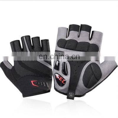 Riding gloves Half finger men's and women's summer mountain bike bicycle short finger cycling gloves non-skid