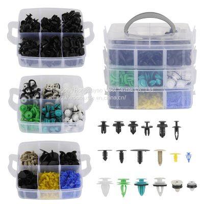 Auto Car Plastic Clips Push Type Rivet Retainer Fastener Bumper Mud Flap Pin Screws