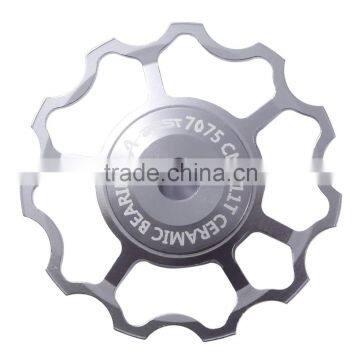 CNC ceramic bearing bike jockey wheel/bike derailleur pulley