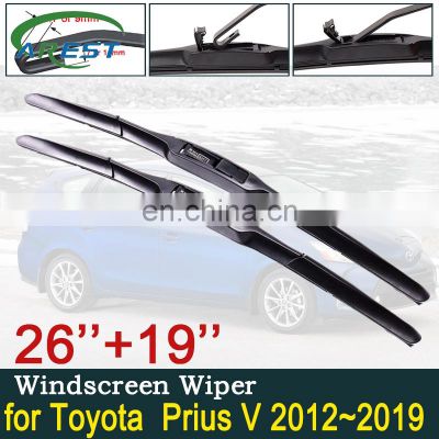 for Toyota Prius V Daihatsu Mebius 2012~2019 ZVW40 Car Wiper Blade Windscreen Windshield Wipers Car Accessories 2013 2014 2015