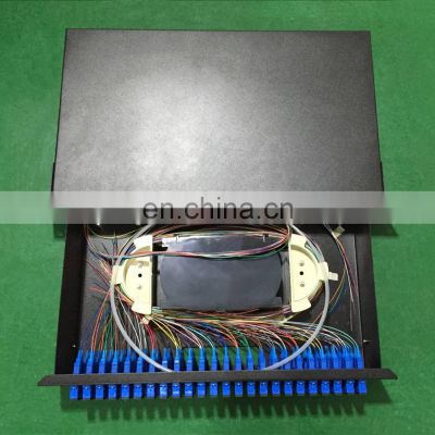 High-quality Cold-rolled 19 inch144 Core Fiber Patch Panel with Fiber Adapter Pigtail Fiber Optic Patch Panel