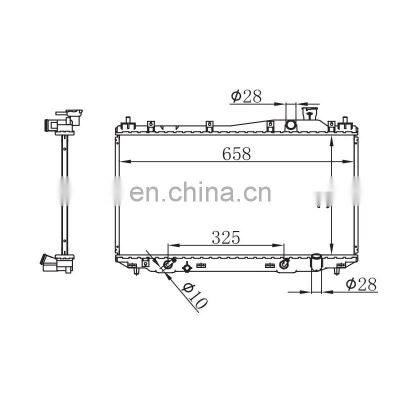 ALUMINUM RACING RADIATOR For HONDA CIVIC ES7 ES8 ACURA EL 2001-2005 AT MT 26mm 19010-PMM-A51 19010-PMM-A52 19010-PLC-901