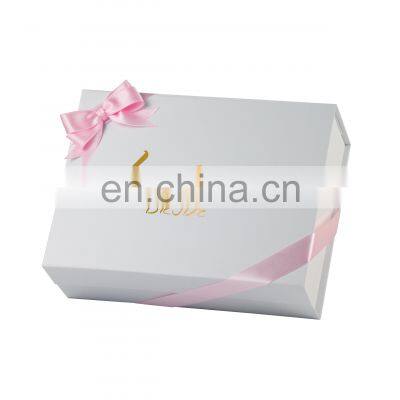 Luxury Magnetic Folding Box With Private Logo Bridesmaid Gift Packing Box for Wedding Dress Bridal Bouquet Name Custom on Box photo-4