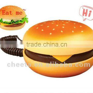 hamburger shape design cute telephone