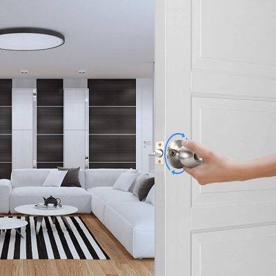Grade 3 Residential Use Tubular Round Interior Knob Lock Door Handle photo-5