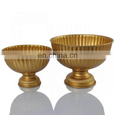 gold fancy flower decor bowl for wedding