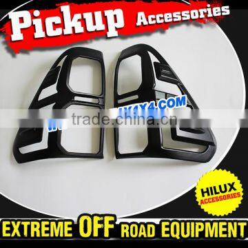 2015 Pickup Truck Accessories Matte Black Tail Lamp Cover For 2015 Hilux Revo