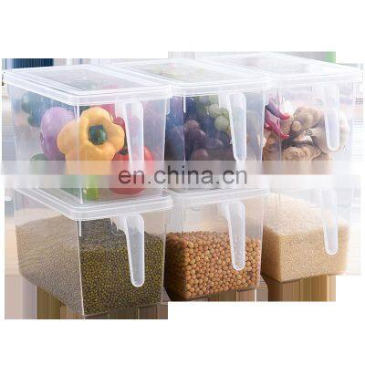 Top selling plastic refrigerator storage box with lid