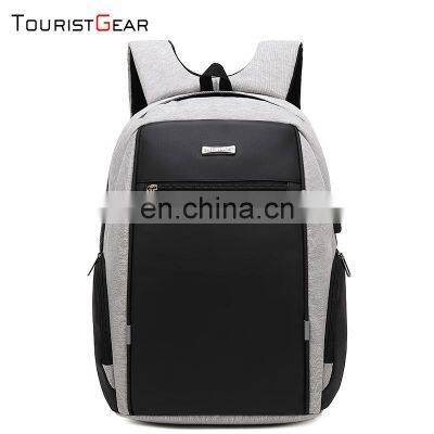 custom logo laptop bag for men nylon material backpack with USB  travel bag for wholesale