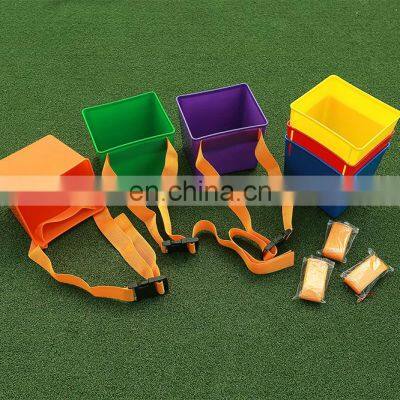 Outdoor school kid plastic bucket kid plastic Cube bucket School Plastic Waist Bucket