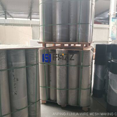 Black Powder Coated Stainless Steel Woven Wire Mesh Used as Insect Screen for Aluminum Windows and Doors