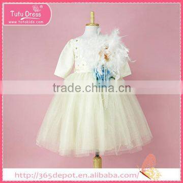 Knee High birthday dress for baby girl flower girl dress