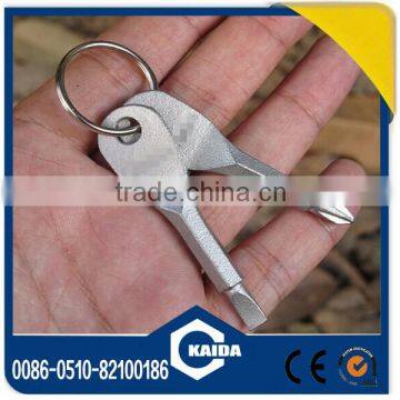 Mini Pocket Stainless Steel Outdoor Tool EDC Slot and Phillips Screw Driver With Key Ring