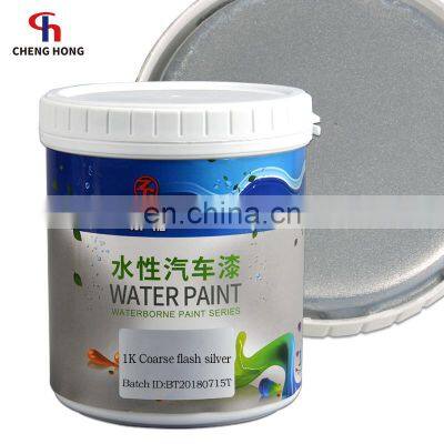 Rustproof water-based top coat paint silver gray color industrial spray paint water based coating