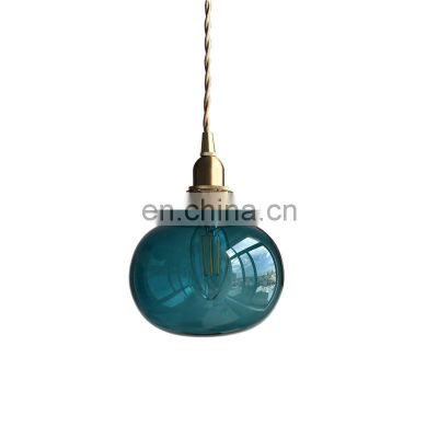 Modern Pendant Lights Led Glass Hanging Lamp Kitchen Dining Room Bedroom Nordic Pumpkin Pendant Lamps