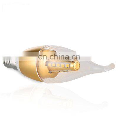 New Design Led Bulb Energy Saving Lamp Screw E27e14 Super Bright Lighting 3w5w7w Household Warm White Light Three-color Bulbs photo-3