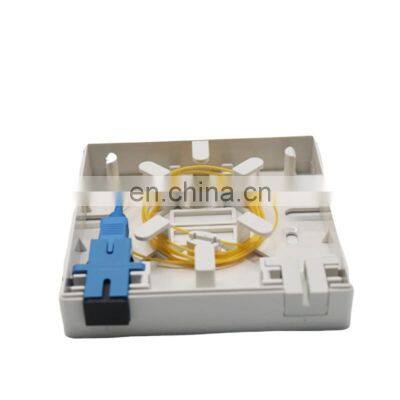 2 Cores FTTH Fiber Optic 86 Socket Panel Terminal Box