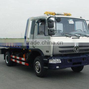 Dongfeng 4x2 flat bed wrecker truck