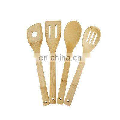 Natural Multifunction Bamboo Kitchen Ware Wooden Spoons Spatula Cookware Utensils Set