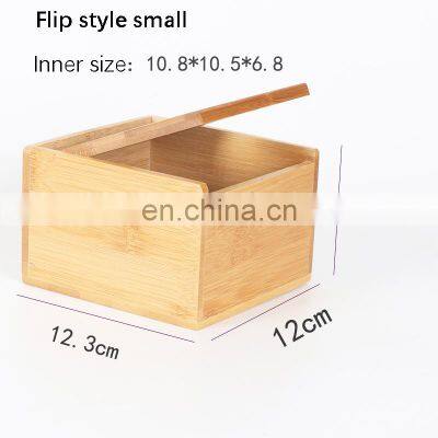 Natural Bamboo Eco-friendly Tissue Storage Box Multi-function Dinning Room Living Room Toilet Tissue Box photo-5
