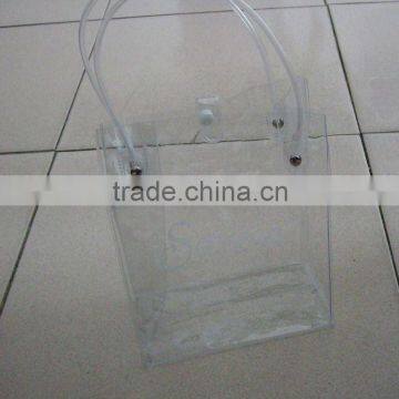 clear pvc bag with slider zipper