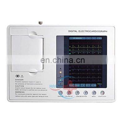 HC-H001 hospital medical 7 Inch color screen ECG machine (3 channel)