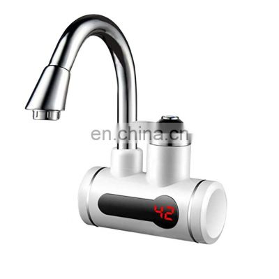 Kitchen Instant Electric Heating Water Faucet Fashion  With Instant heater  Digital Display  Faucet Hot and Cold  Dual Use