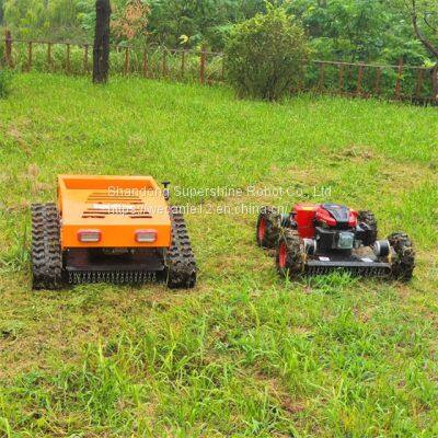 remote control slope mower with tracks, China radio controlled slope mower price, slope mower remote control for sale